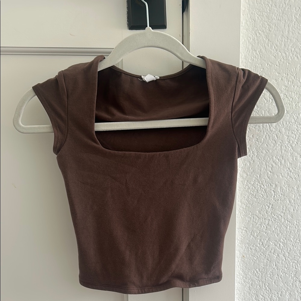 Garage Square Neck Cropped Tee
